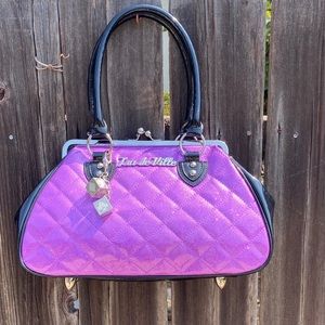 Lux De Vill kiss lock handbag-with wallet